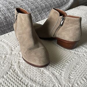 Sam Edelman Tan Suede Ankle Boots Size 9